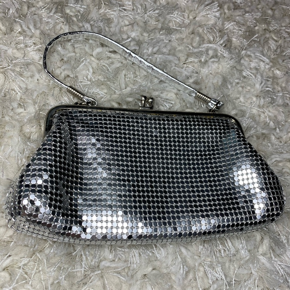 Silver formal purse